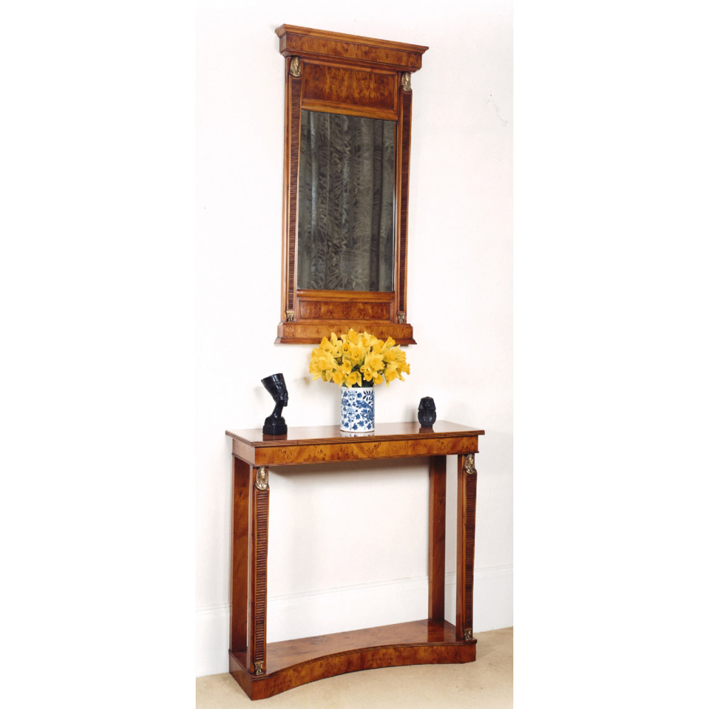 Yew Console Table & Yew Pier Mirror
