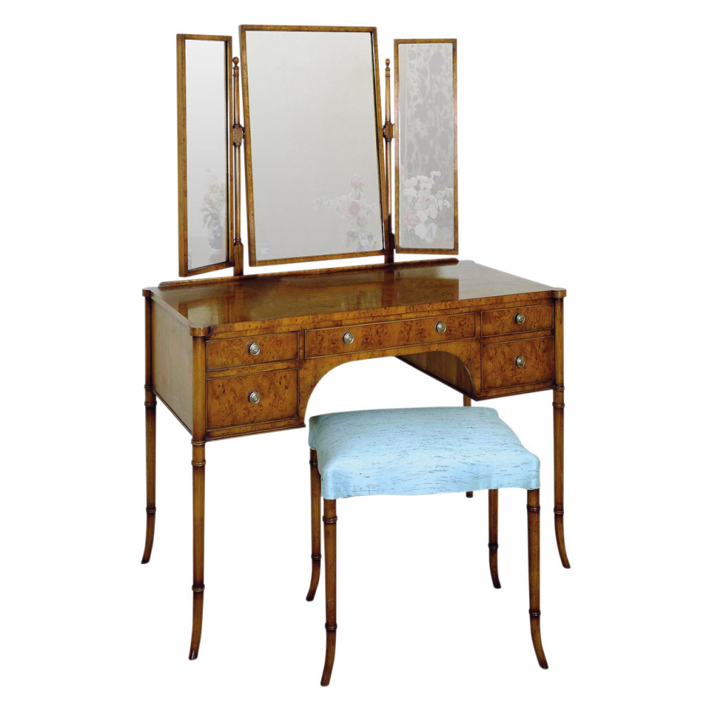 Yew Dressing Table & Yew Dressing Stool