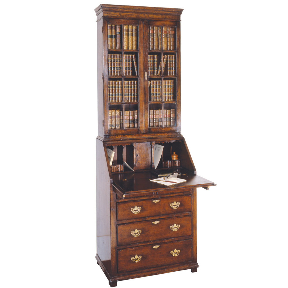 Oak Bureau Bookcase