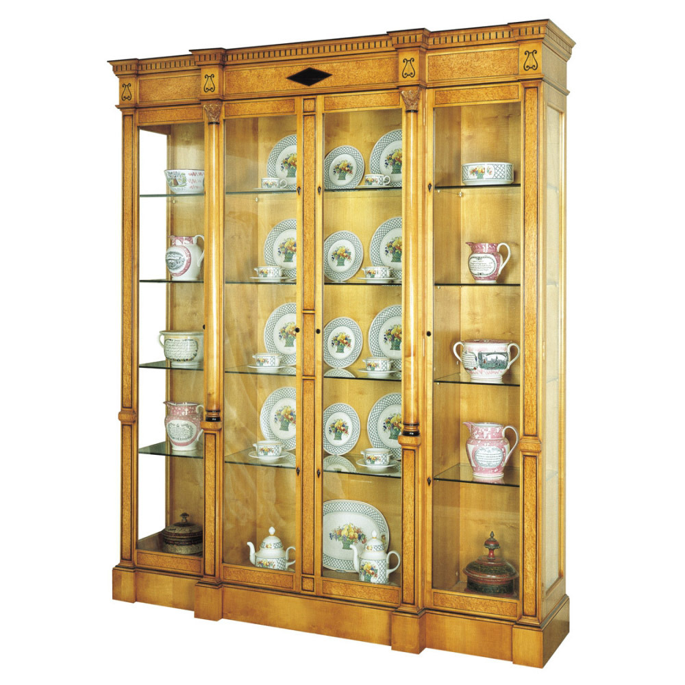 Karelian Birch Display Cabinet