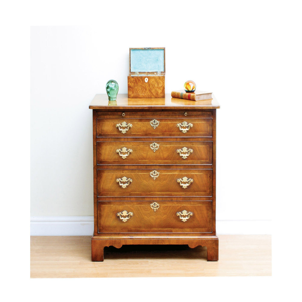 Walnut Chest of Drawers with Brushing Slide
